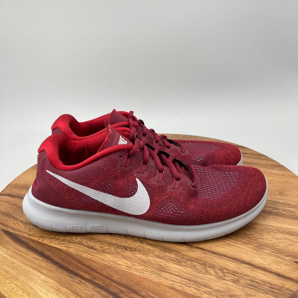 Nike Free RN Shoes Mens Size 11 Team Red Wolf Running Comfort Walking Sneakers